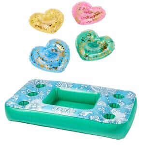 Floral Vines Rectangular Snack Float & 4 Heart Drink - Roller Rabbit X Target